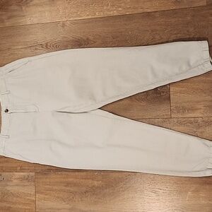 Reiss Truce Trouser Cotton Linen Lyocell Blend Tan Khaki Business Casual size 32